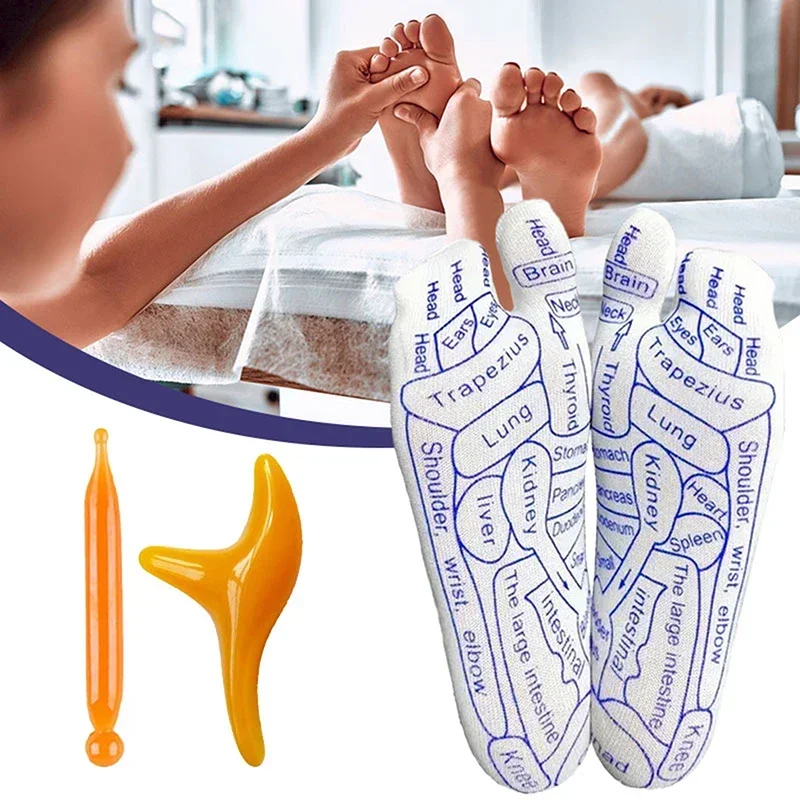 Massage Relieve Tired Feet Acupressure Reflexology Socks