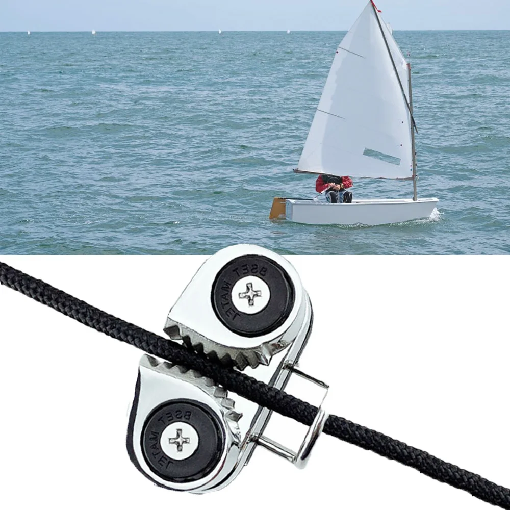 Cam Cleat Kayak Rope Buckle Holder Anchor 316 Sailing Entry Marine Accessory for Marine Sailing Sailboat Canoe Yacht Dinghy aluminum cam cleat rope cleat ball bearing fast entry cam cleat for line sizes upto 5 8 inch sailing sailboat kayak