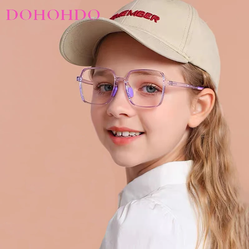Anti Blue Light Kids Glasses Children Computer Full Frame Glasses Boy Girls Vision Protection Eyeglasses Anti Blue Ray Lens