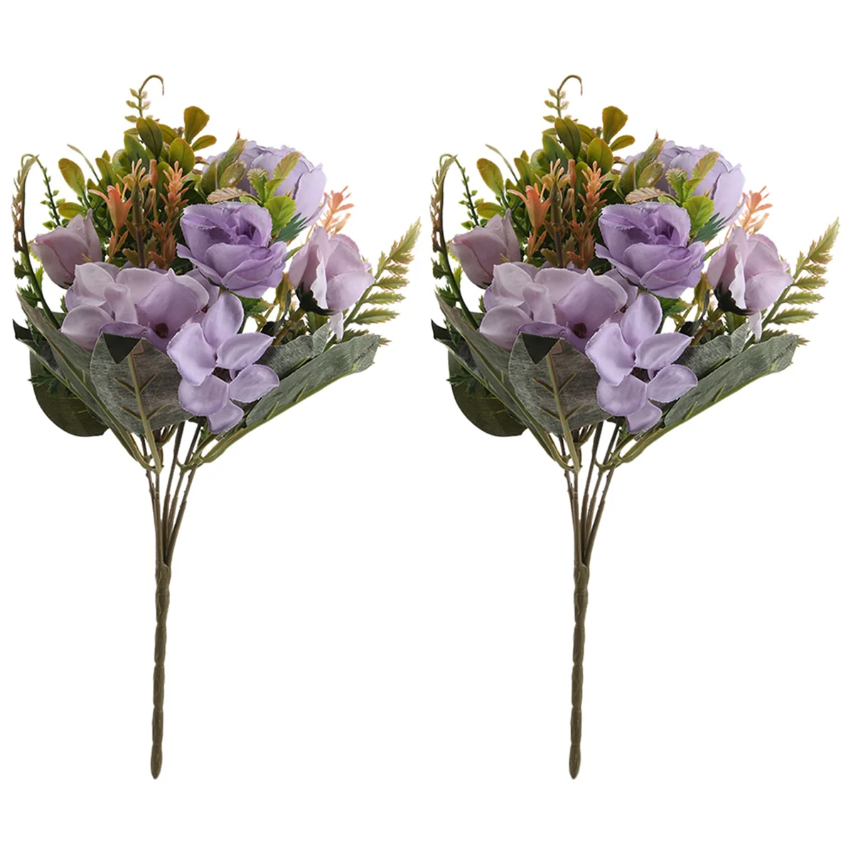 

Artificial Flowers, 2Pcs Fake Peony Silk Hydrangea Flower Bouquet Flowers Arrangements Table Centerpieces (Purple)