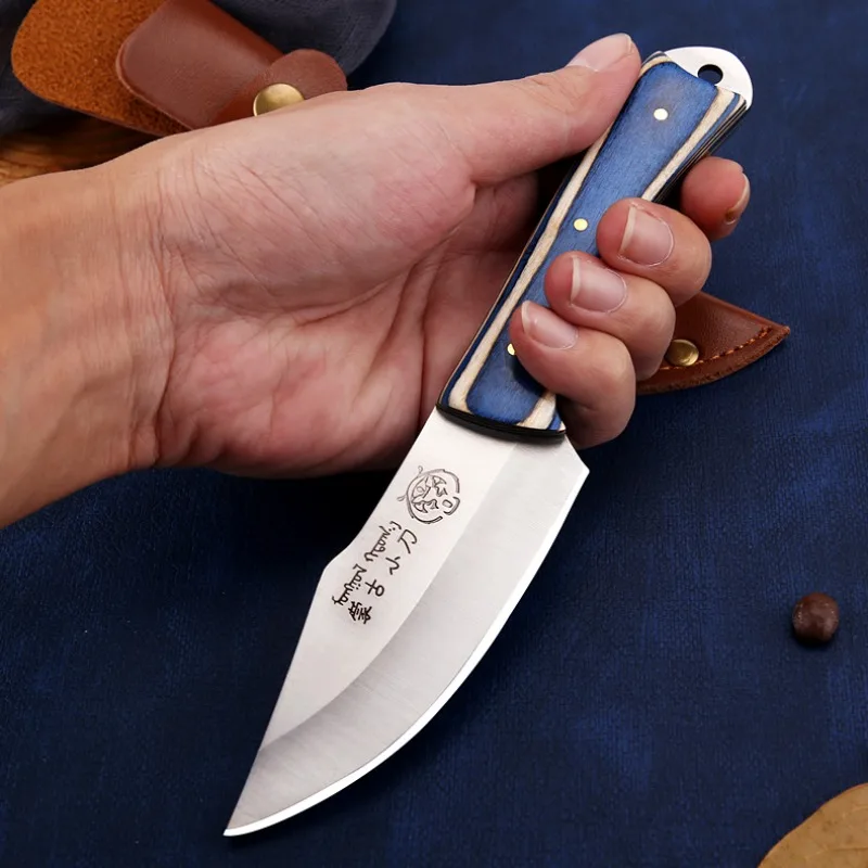 Boning Knife Meat Cleaver Stainless Steel Kitchen Mongolian Hand Meat Knife Roasted Whole Lamb Steak Fruit with Cover