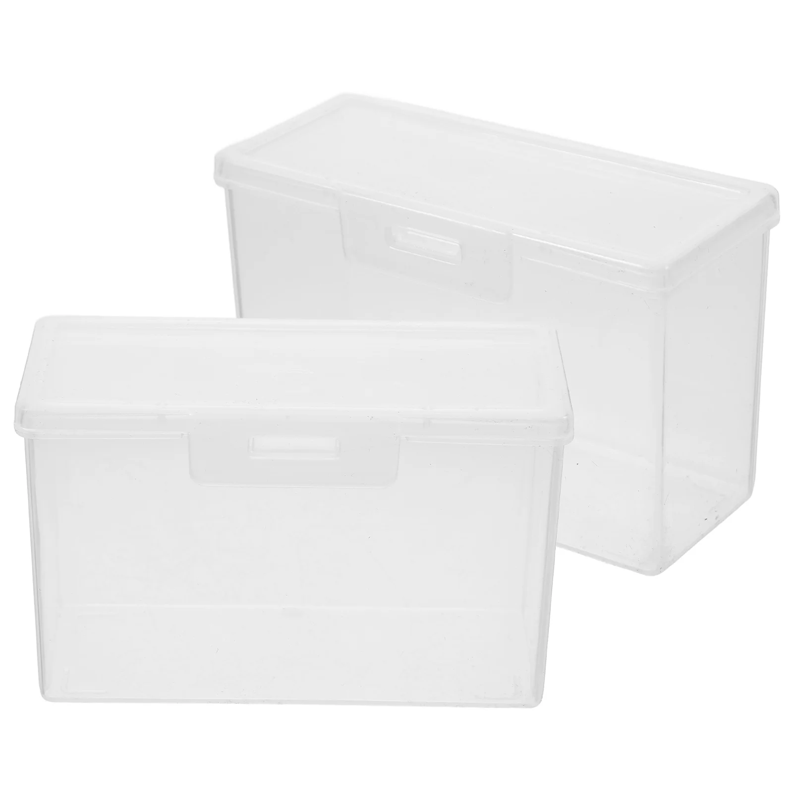 

2 Pcs Storage Box Cheese Container for Fridge Clear Boxes with Lid Refrigerator Kitchen Ginger Case Pp Fruits