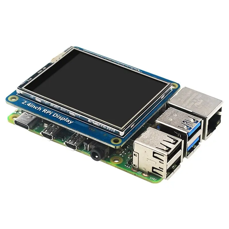 A13E-라즈베리 파이 4B/3B+ ZERO 2W 호환 2.4인치 터치 스크린 디스..