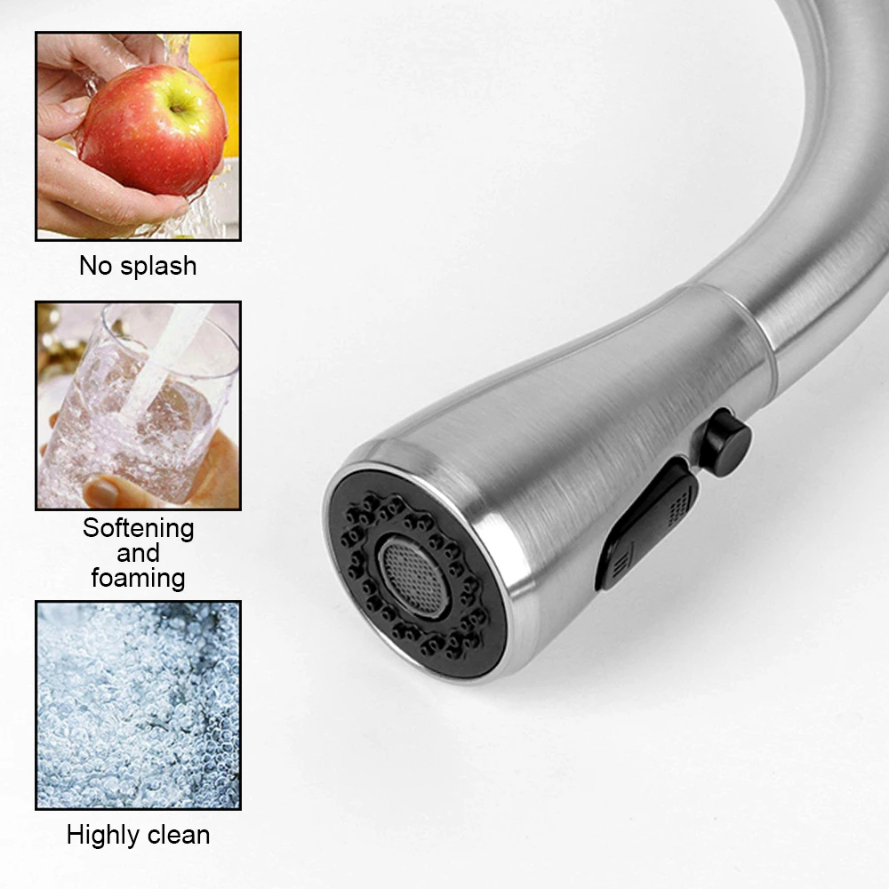 

Kitchen Faucet 360 Degree Rotation Smart Touch Sensor Faucets Kitchen Sink Hot Cold Taps Stainless Steel Mixer Tap