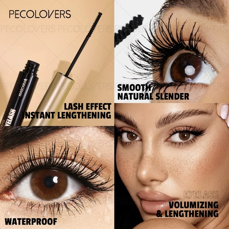 2er-Set Schwarze 3D-Mascara – wasserfest, langanhaltend, klumpt nicht, für dichte Wimpern_voghion.com