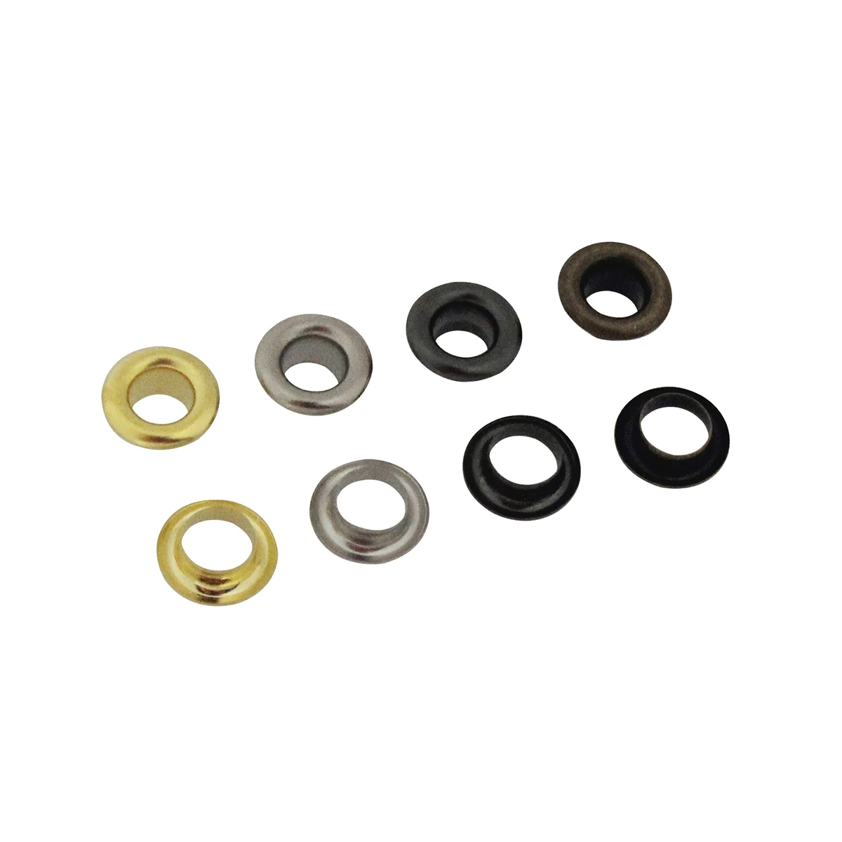 Brass Double Sided Eyelet with Washer Leather Craft Repair Grommet Round Eye Rings for Shoes Bag Clothing Belt Hat 100sets 5mm