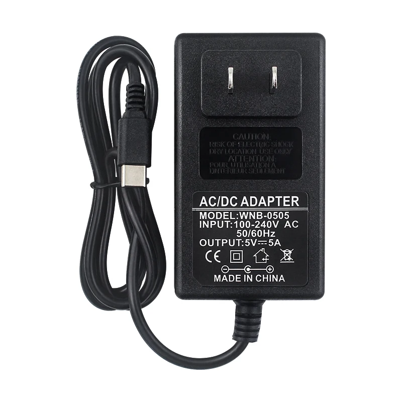 Orange Pi Power Adapter 5V 5A Type-C Power Supply for Orange Pi 5 Pro / Max / Ul