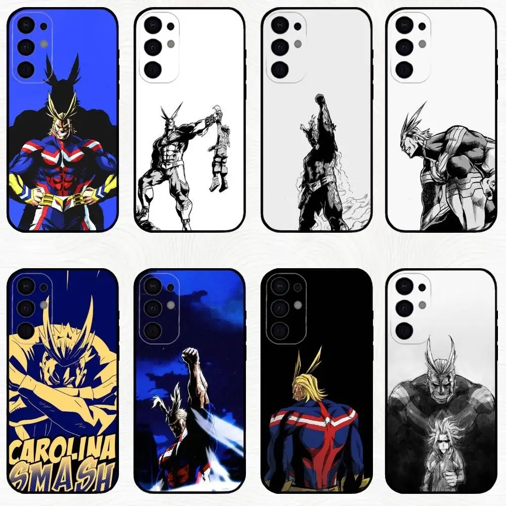 All Might MHA Themed Black Phone Case
