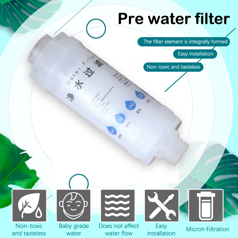 3LPM Pre-Filter Water Filter PP Cotton Filter Purifier Removal Heavy Metal Purifier Shower Washing Machine Home Health