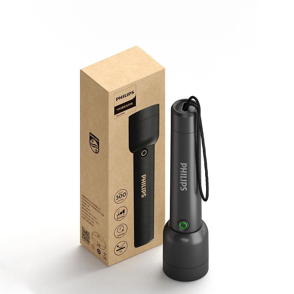 Фонарик Philips светодиодный Аккумуляторный уличный