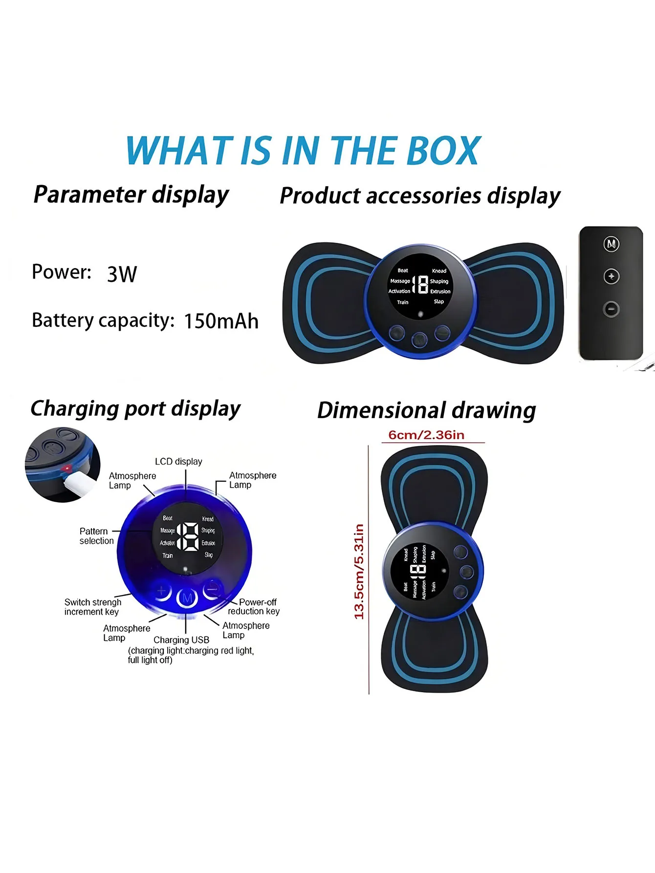 Electric Body Massager Kit for Whole Body Relaxation