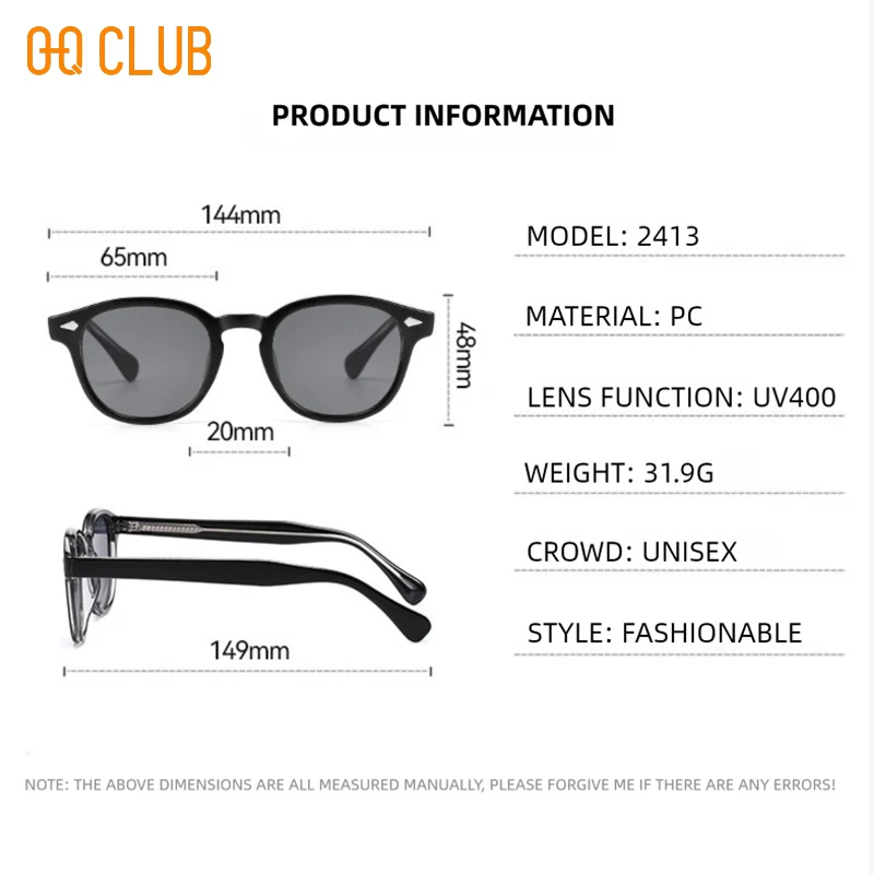 Vintage Retro Round Polarized Sunglasses with UV400 Protection