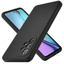 Noble Fashion Shockproof Protective Liquid Silicone Phone Case - Solid Color - Galaxy A13 4G (Black)