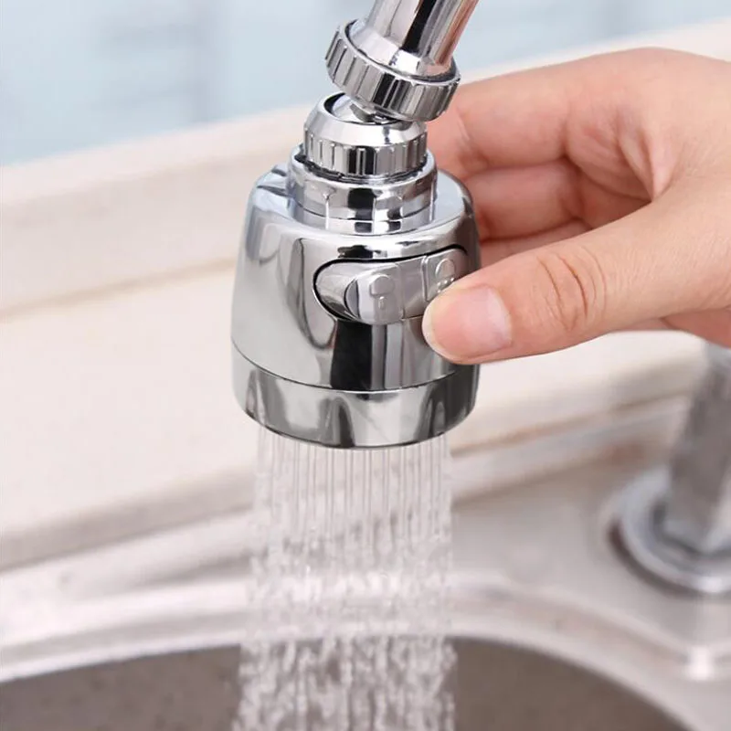 2 Modes Rotatable Water Saving Kitchen Faucet Extender High Pressure Splash-Proof Nozzle Tap Adapter Sink Filter Sprayer 360 ° swivel kitchen sink faucet extender splash proof aerator 2 modes extension and universal adapter faucet nozzle accessories