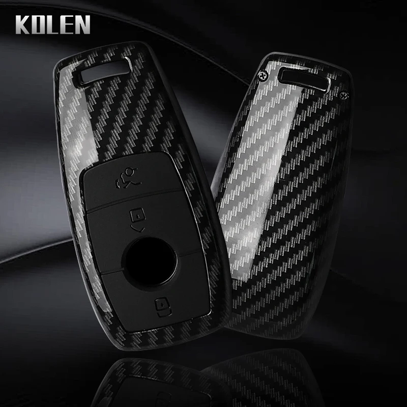 ABS Carbon Fiber Style Car Key Case Cover