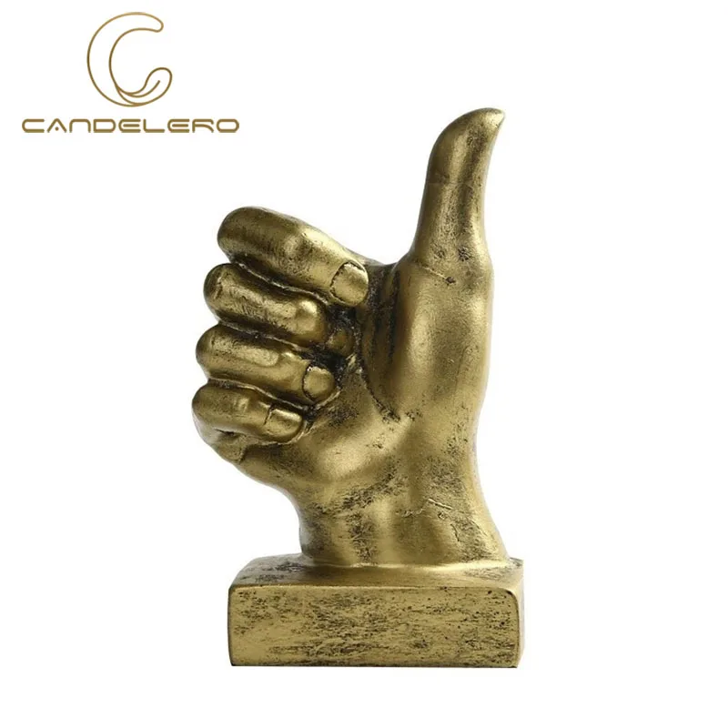 

Sculptures Home Decor Modern Resin Statues Figurines For Decoration Living Room Accessories Desk Bookcase Ornaments Gesture Hand