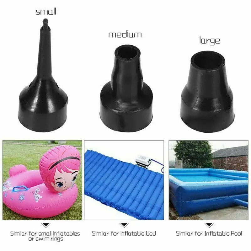 Electric Air Pump Iator For Iatables Camping Bed Mattress Swimming Pool UK