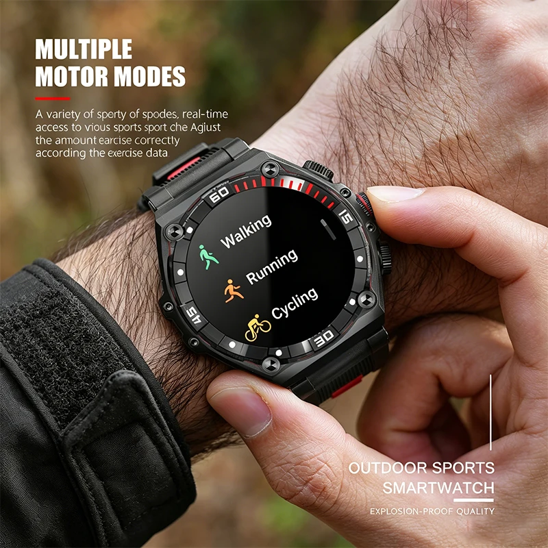 Nuovo Smartwatch Sportivo 2026 con Display AMOLED da 1,43'', Monitoraggio della Frequenza Cardiaca, Chiamate BT, Impermeabile IP68 per Android e iOS - Image 4