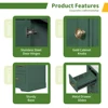 36" Bathroom Vanity Without Sink, Cabinet Base Only, Six Drawers, Multi-Functional Drawer Divider, Adjustable Shelf, Green 5