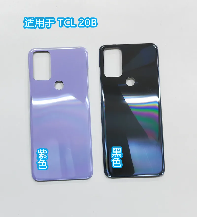

TCL 20B Battery Back Cover 3D glass Door Housing Phone Protection Back Case For tcl 20B 6159k 6159a Shell Replacement