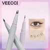 VEECCI Liquid Eyebrow Lower Eyelash Eyeline Aegyo-sal Pencil 2 Forks Multifunctional Pen Waterproof Natural Eyes Beauty Tool 1