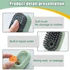 1pcs Shoes Brush Automatic Liquid Discharge Multifunction Press Out Shoes Cleaner Soft Bristles Clothes Brushes Cleaning Tool 4