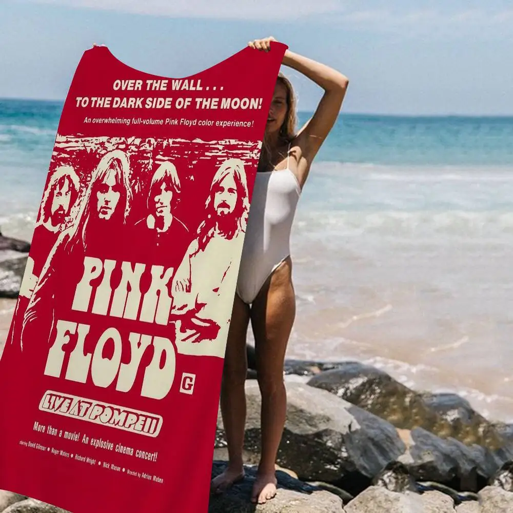 Rock Band P-PinK F-Floyd Microfiber Printed Beach Towel Mountain Climbing Yoga Beach Swimming Running Absorbent Soft Towel