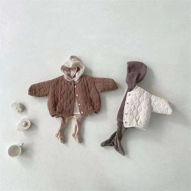Description Picture 6 of item2025 Winter New Infant Long Sleeve Thick Warm Coat Newborn Baby Comfortable Cotton Padded Jacket Fashion Kids Boy Girl Clothes
