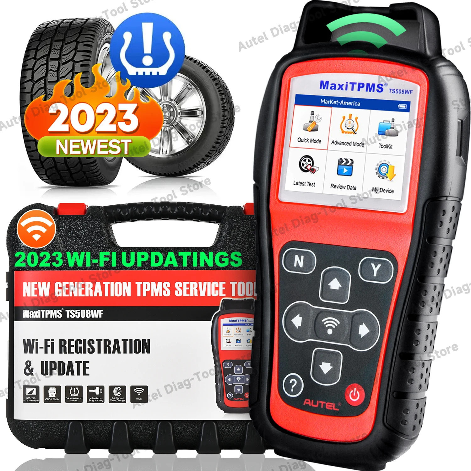 Tire pressure monitor car diagnostic tool Autel MaxiTPMS TS508WF TS508 TPMS Diagnostic Tool TPMS MX-sensors Programmer Activate Relearn Sensors