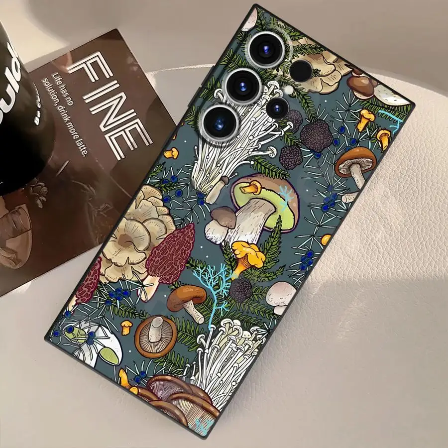 Vintage Mushroom Soft Phone Cover Case