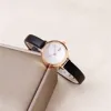 fashion slim leather lady quartz casual watch 3