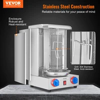 VEVOR Shawarma Grill Machine13 lbs Chicken Shawarma Cooker Gas Vertical Broiler Gyro Rotisserie Oven Doner Kebab for Home 2