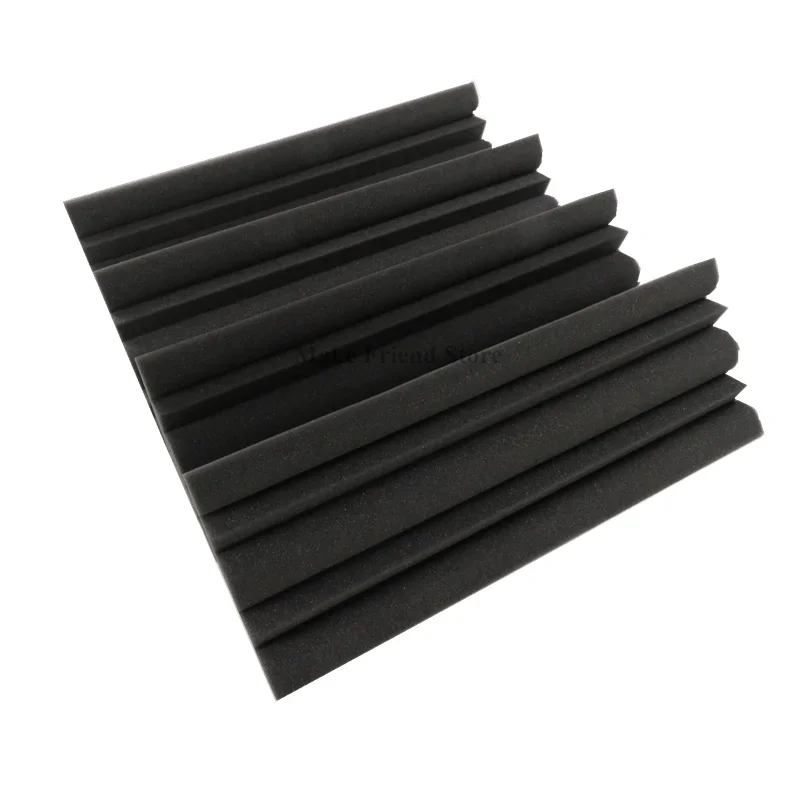 4Pcs 12 x 12 x 48 cm Acoustic Soundproof Foam Flame Retardant Bass Trap Sound Absorption Studio Corner Foam High Density soundproof foam