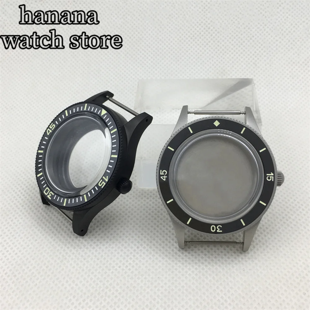 

BLIGER 40mm coated titanium sand case Case Dome sapphire glass luminous bezel suitable for NH35A NH36 ETA2824 PT5000 Miyota9015