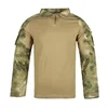 Men's Outdoor Tactical Hiking T-Shirts,Hunting  Camouflage Long Sleeve Hunting Climbing Shirt,Male Breathable Sport Clothes 4