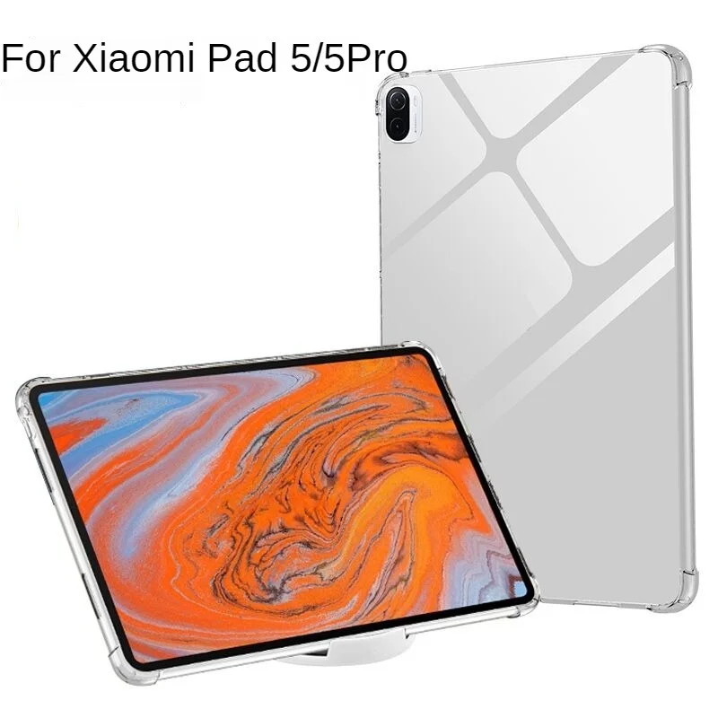 For Funda Xiaomi Pad 6 mi pad 5 6 Pro Tablet Case Flexible Clear  Transparent Back Cover For Xiaomi Pad 5 Pro 12.4 inch Soft - AliExpress