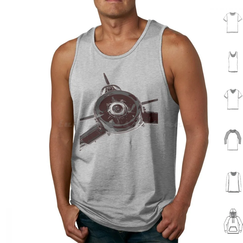 F4U Corsair Fighter Bomber Canotte Gilet Senza Maniche F4U Corsair F4U Corsair Fighter Bomber Usaaf Military Aviation World War