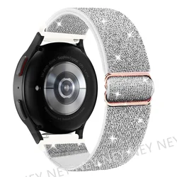 Shiny Pride Elastic Watch Band - Elegant Multi-Device Strap, 20mm/22mm for 22mm watch band (Flash silver 02)