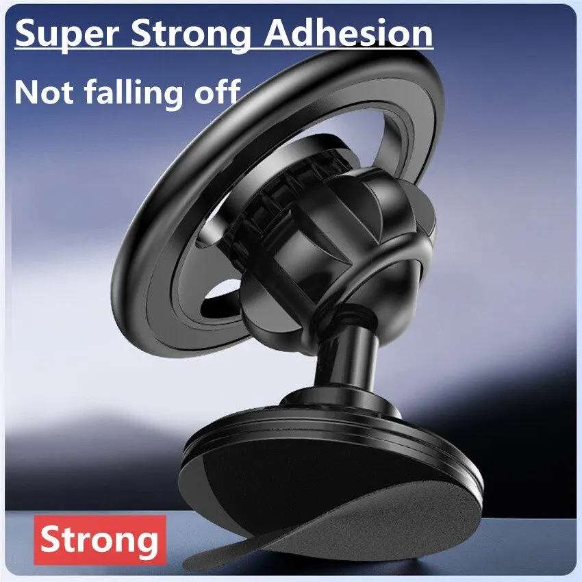 Magnetic Car Phone Holder Stand Magnet Mobile Phone Support Mount GPS Bracket in Car For Macsafe IPhone 16 Samsung Xiaomi Huawei