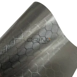 Hex Carbon Black Vinyl Car Wrap Foil Self Adhesive Decal with Air Bubble Free