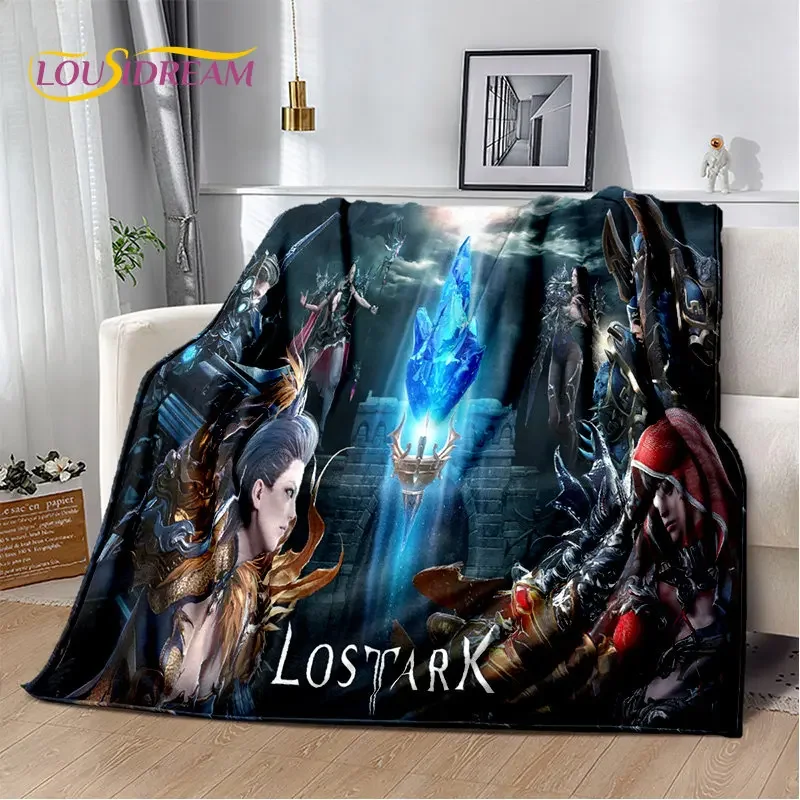 Lost Ark Game Gamer Cartoon Soft Plush Blanket,Flannel Blanket Throw Blanket for Living Room Bedroom Bed Sofa Picnic Cover Kids 3