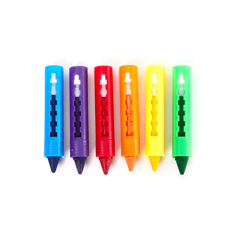 6Pcs Washable Crayon Kids Baby Bath Time Paints Drawing Pens Toy for Halloween colored crayons washable watercolor pen watercolor pen
