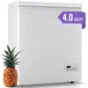 Feet Deep Chest Freezer Freezer with Electronic Display Screen Electronic Thermostat Accurate to Every Degree Adjustable Storage 1