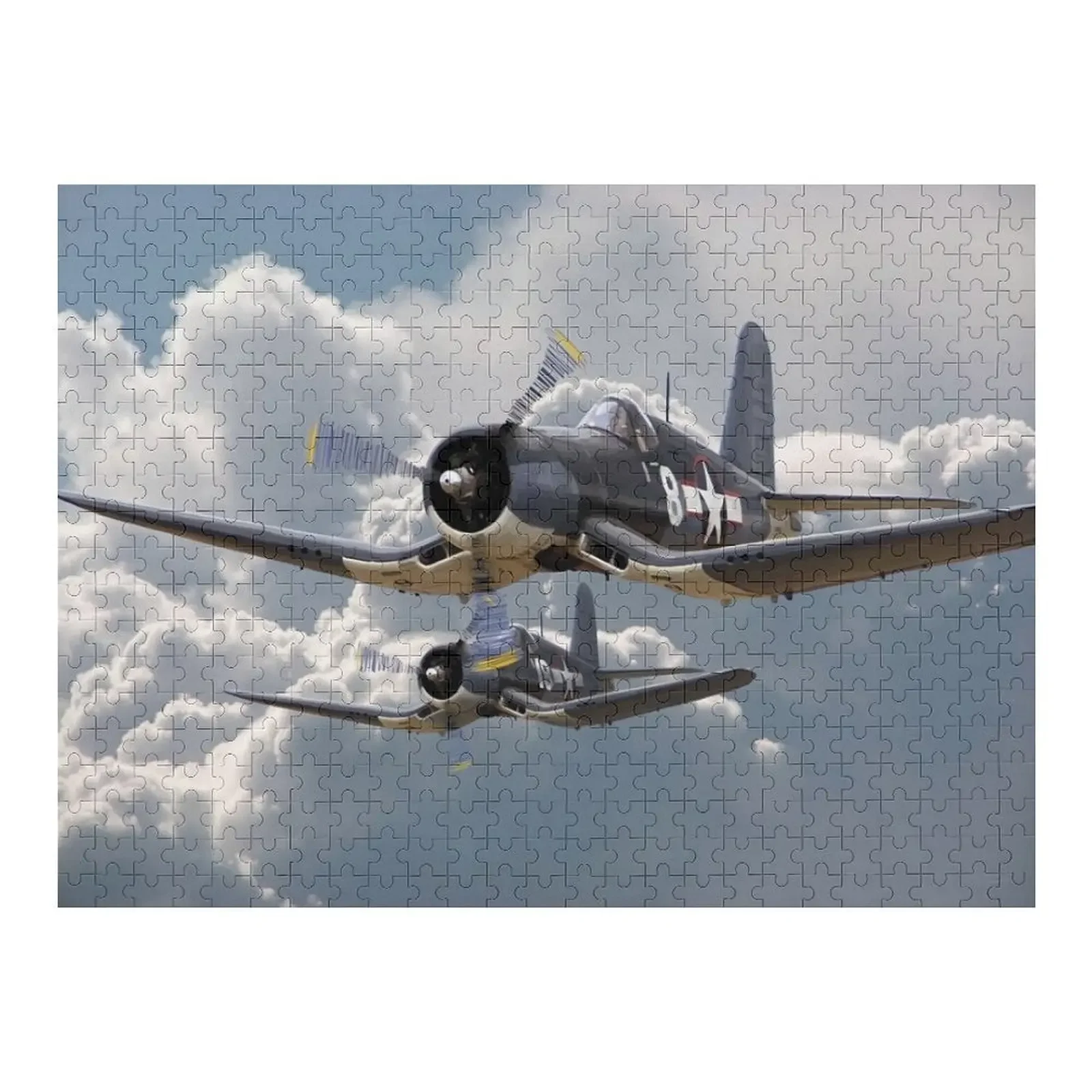 

F4U Corsair Jigsaw Puzzle Personalized Gifts Personalized Name Customized Kids Gift Puzzle