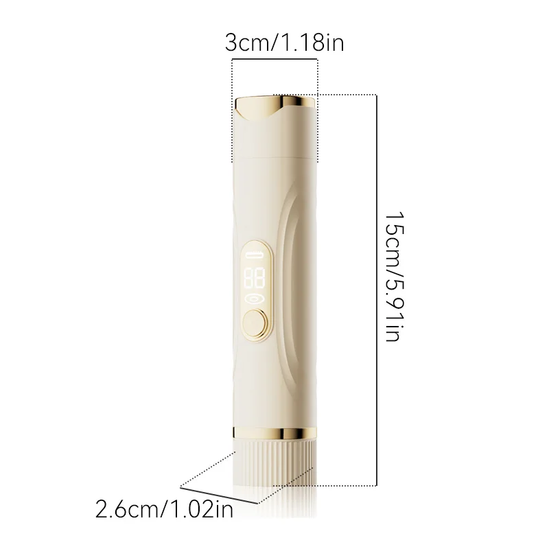 Double-head hair removal device, with LED display, bikini hair removal device, USB charging, convenient for travel.