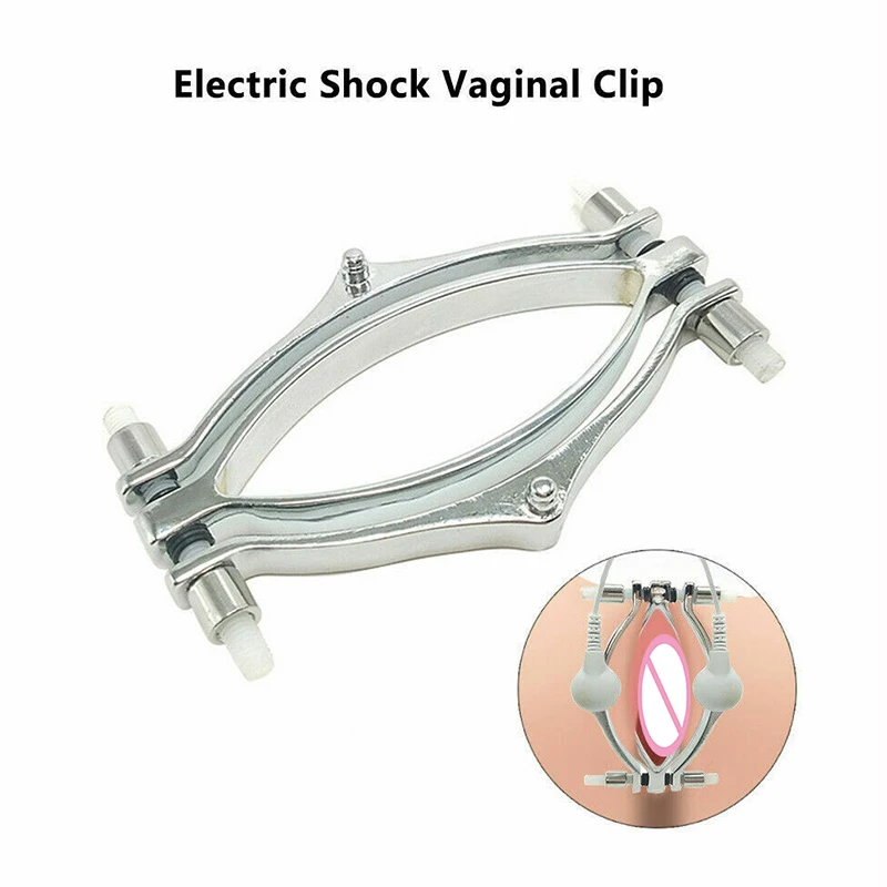 Electric Shock Labia Clips Clitoris Stimulator Clamp Pussy BDSM Electric Shock Labia Clips Clitoris Stimulator Clamp Pussy BDSM