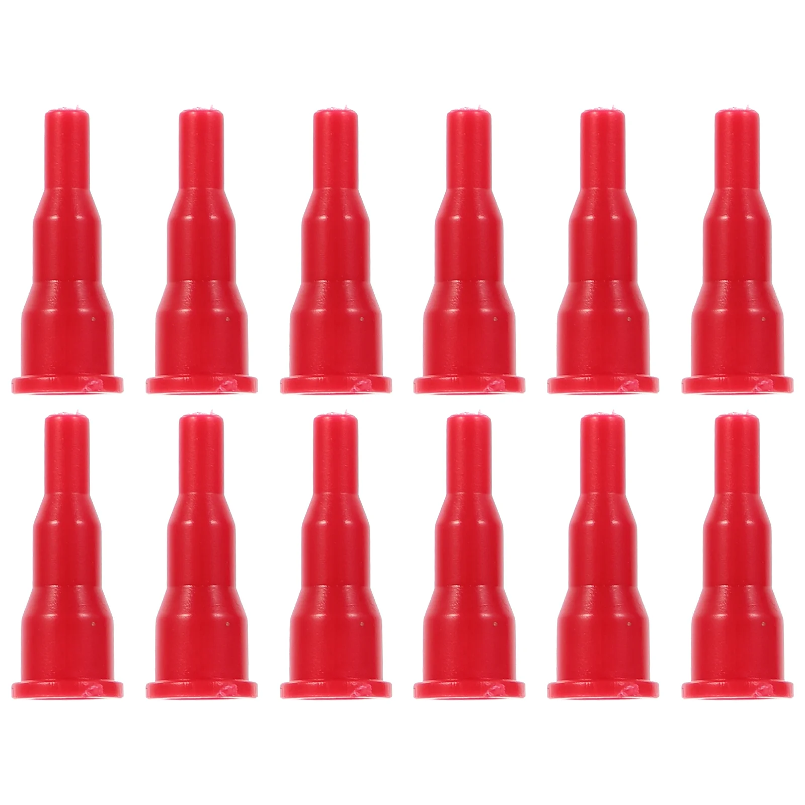 

12pcs Professional Gas Changing Valves Plastic Output Gas Tank Adapters (Red)