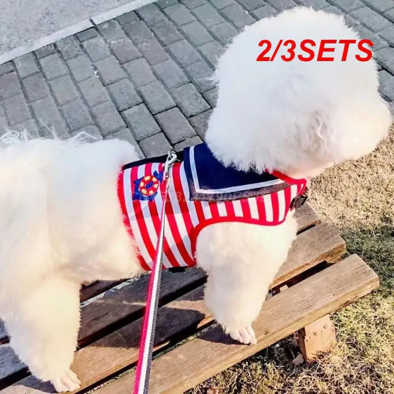 2/3Set Cat Chest Back Stile Navale Pet Chest Back Pet Collari Dog Chest Back