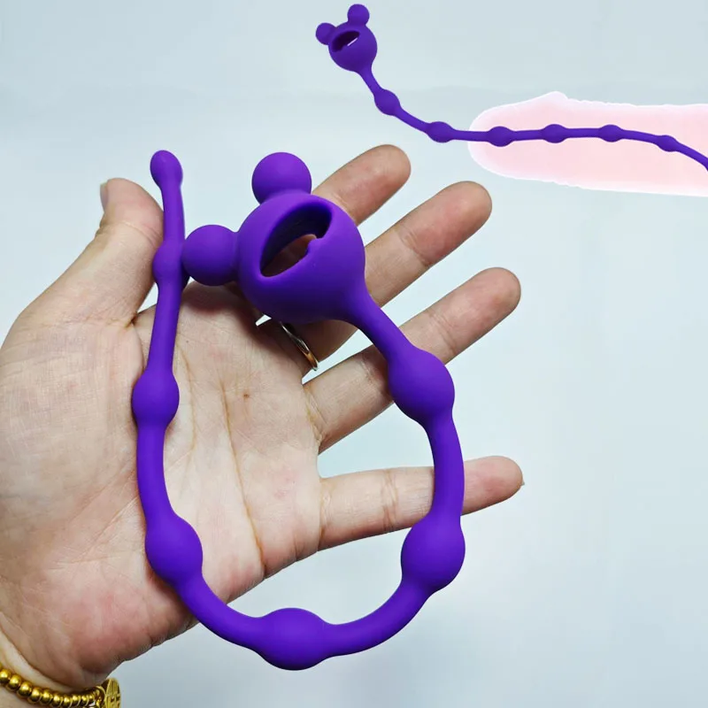 Silicone Urethral Catheter Dilator Horse Eye Stimulation Sounding Penis Plug Insert Urethra Beads Adult Sex Toys for Men Gay urethral dilator silicone urethral dilator