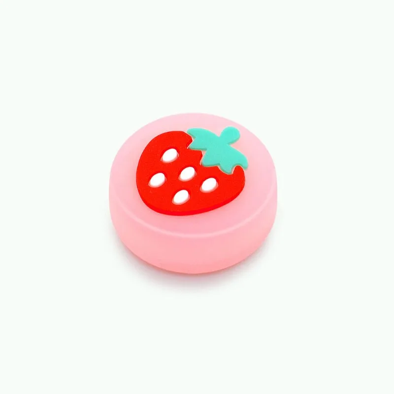 1PC Cherry Strawberry Fruit Jelly Thumb Stick Grip Cap Joystick Cover for Nintend Switch Lite Joy-con Controller Thumbstick Case